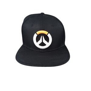 Overwatch Snapback Hat Black‎ One Size Fits Most Men's Gaming